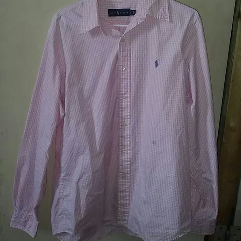 Men's button up polo long sleeve dressy shirt